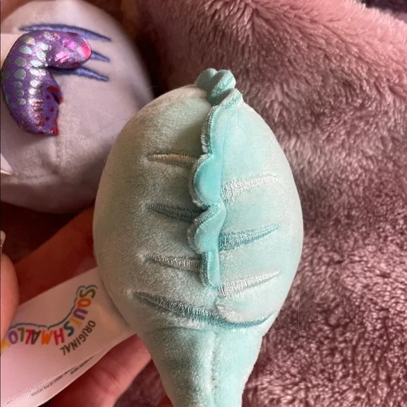 Squishmallows Mint Green and purple Plush Toy Set - Picture 3 of 9
